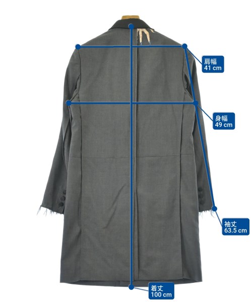 UNDER COVER（アンダーカバー）チェスターコート グレー サイズ:2(M位) メンズ/2200616426098