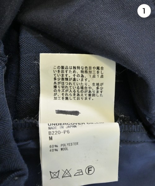 UNDERCOVERISM（アンダーカバイズム）スラックス 紺 サイズ:M メンズ/2200622182247