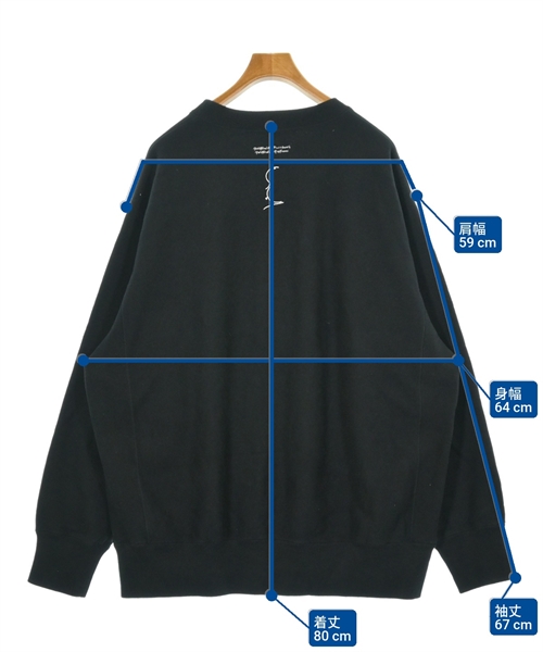 UNDER COVER（アンダーカバー）スウェット 黒 サイズ:5(XXL位) メンズ/2200620977029