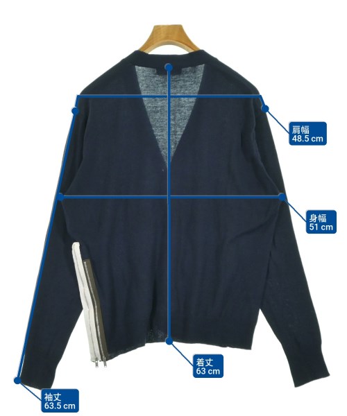 UNDER COVER（アンダーカバー）カーディガン 紺 サイズ:2(M位) メンズ/2200627770074