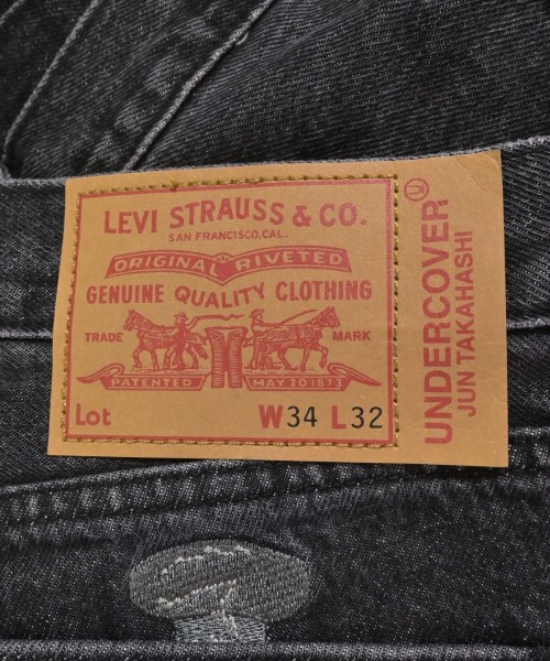 UNDER COVER（アンダーカバー）デニムパンツ 黒 サイズ:34(XL位) メンズ/2200629827035