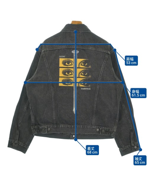 UNDER COVER（アンダーカバー）デニムジャケット 黒 サイズ:XXL メンズ/2200629827042