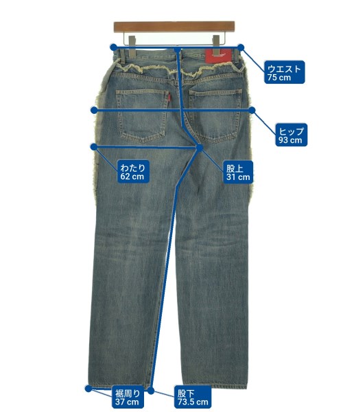 UNDER COVER（アンダーカバー）デニムパンツ 青 サイズ:2(M位) レディース/2200611371010