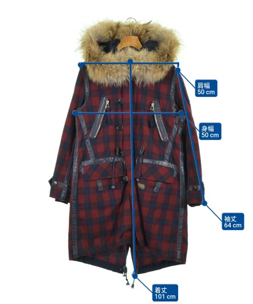 UNDER COVER（アンダーカバー）モッズコート 赤 サイズ:2(M位) メンズ/2200621327113