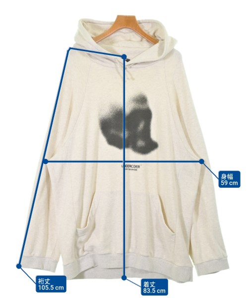 UNDER COVER（アンダーカバー）パーカー 白 サイズ:3(L位) メンズ/2200677697062
