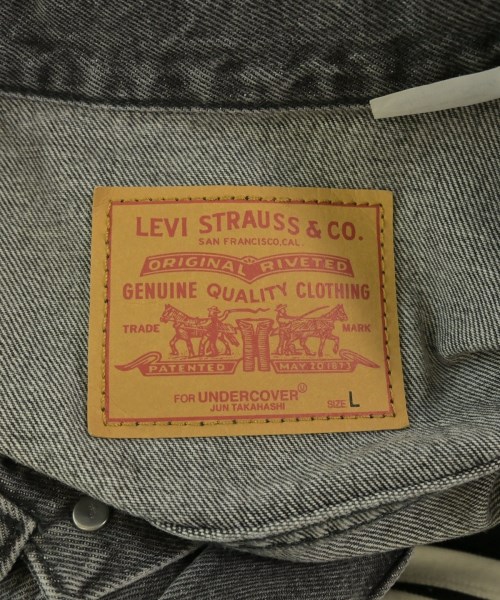 UNDER COVER（アンダーカバー）デニムジャケット 黒 サイズ:L メンズ/2200680923011