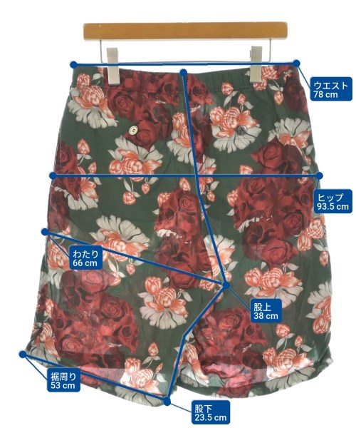 UNDER COVER（アンダーカバー）ショートパンツ 緑 サイズ:3(L位) メンズ/2200656078165