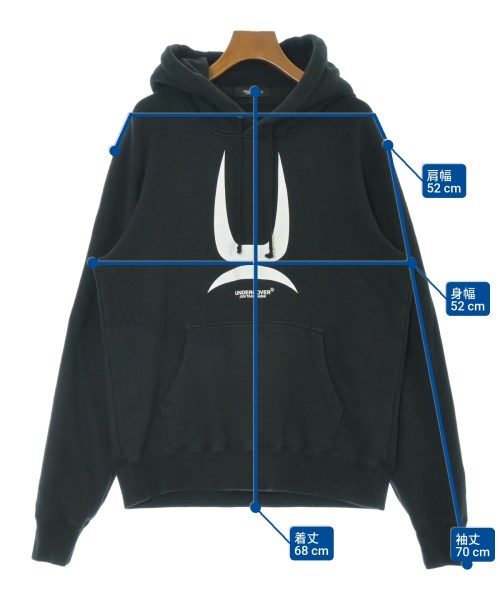 UNDER COVER（アンダーカバー）パーカー 黒 サイズ:3(L位) メンズ/2200661621059