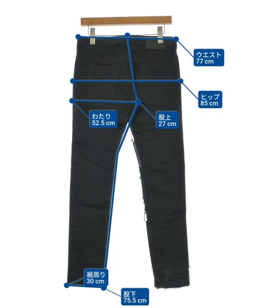 UNDER COVER（アンダーカバー）チノパン 黒 サイズ:2(M位) メンズ/2200645367065