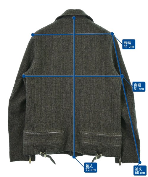 UNDERCOVERISM（アンダーカバイズム）ライダース グレー サイズ:2(M位) メンズ/2200647317013