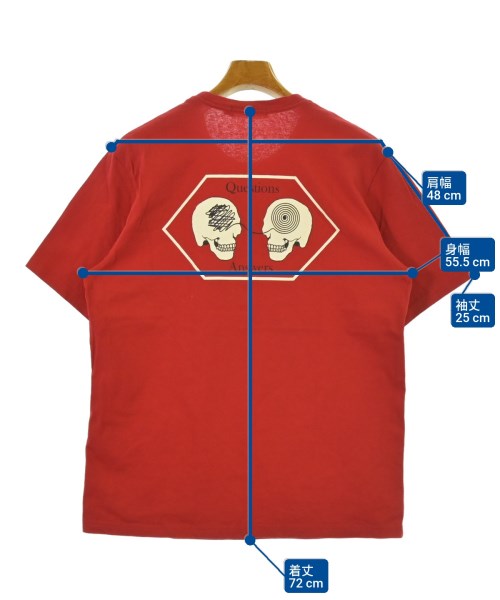 UNDER COVER（アンダーカバー）Tシャツ・カットソー 赤 サイズ:3(L位) メンズ/2200657635046