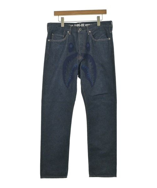 A BATHING APE(アベイシングエイプ)デニムパンツ 紺 サイズ:L/2200556278047