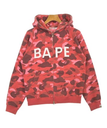A BATHING APE（アベイシングエイプ）パーカー 赤 サイズ:S メンズ
