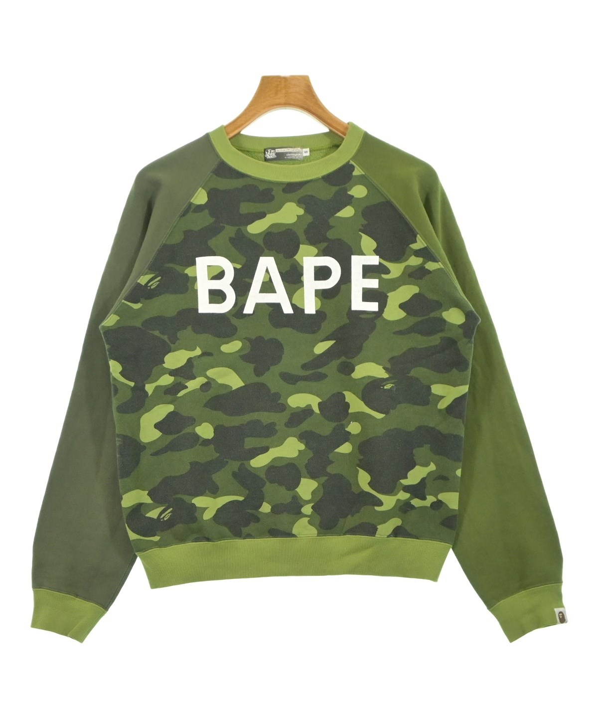 A BATHING APE（アベイシングエイプ）スウェット 緑 サイズ:S メンズ