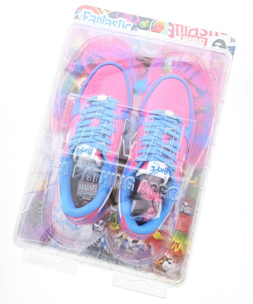 A BATHING APE（アベイシングエイプ）スニーカー ピンク サイズ:29cm メンズ/2200636895010