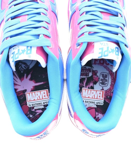 A BATHING APE（アベイシングエイプ）スニーカー ピンク サイズ:29cm メンズ/2200636895010