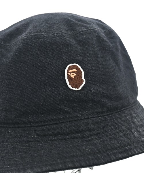 A BATHING APE（アベイシングエイプ）ハット 黒 サイズ:L メンズ/2200637839013