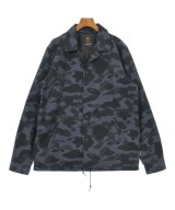 A BATHING APE（アベイシングエイプ）ミリタリーブルゾン 青 サイズ:L メンズ/2200637915069