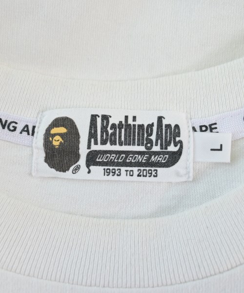 A BATHING APE（アベイシングエイプ）Tシャツ・カットソー 白 サイズ:L メンズ/2200638384062