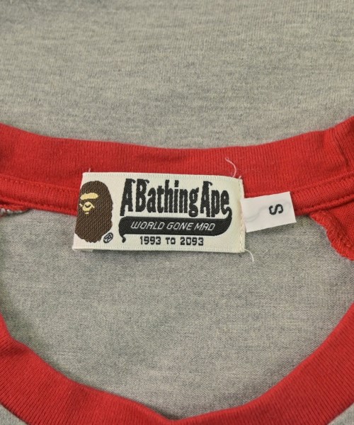 A BATHING APE（アベイシングエイプ）Tシャツ・カットソー グレー サイズ:S メンズ/2200639114057