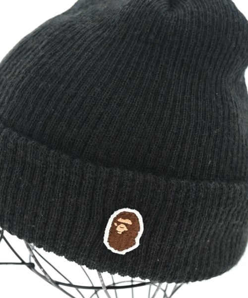 A BATHING APE（アベイシングエイプ）ニットキャップ・ビーニー 黒 サイズ:F メンズ/2200639865034