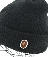 A BATHING APE（アベイシングエイプ）ニットキャップ・ビーニー 黒 サイズ:F メンズ/2200639865034