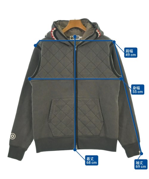 A BATHING APE（アベイシングエイプ）パーカー グレー サイズ:L メンズ/2200641270017
