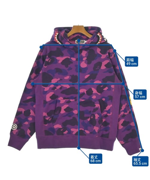 A BATHING APE（アベイシングエイプ）パーカー 紫 サイズ:L メンズ/2200641270031