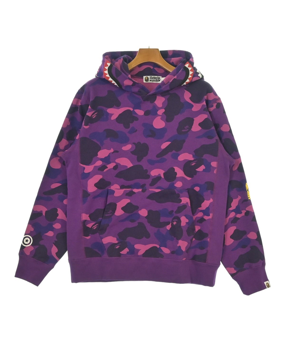 A BATHING APE（アベイシングエイプ）パーカー 紫 サイズ:L メンズ