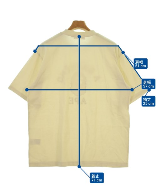 A BATHING APE（アベイシングエイプ）Tシャツ・カットソー ベージュ サイズ:L メンズ/2200641270055