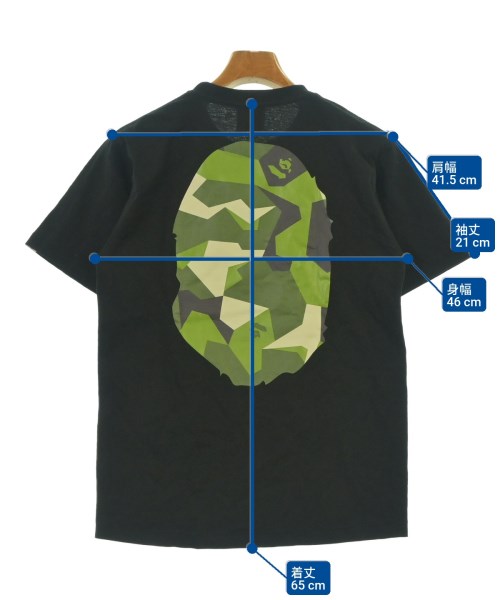 A BATHING APE（アベイシングエイプ）Tシャツ・カットソー 黒 サイズ:S メンズ/2200641270109