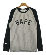 A BATHING APE（アベイシングエイプ）Tシャツ・カットソー グレー サイズ:S メンズ/2200641571169