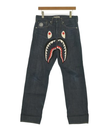 A BATHING APE ジーンズ A Bathing Ape Bape Embroidered Busy Works Men's Denim Jeans Pants