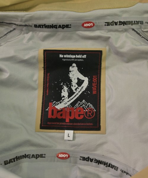 A BATHING APE（アベイシングエイプ）マウンテンパーカー ベージュ サイズ:L メンズ/2200641545016