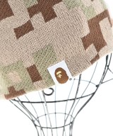 A BATHING APE（アベイシングエイプ）ニットキャップ・ビーニー ベージュ サイズ:F メンズ/2200641545054