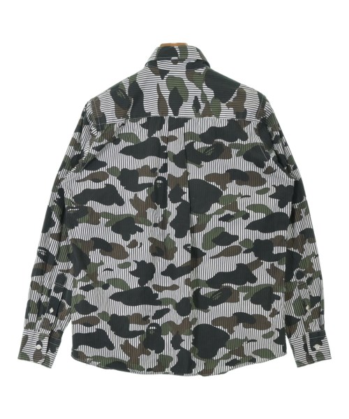 A BATHING APE（アベイシングエイプ）カジュアルシャツ 白 サイズ:L メンズ/2200643363212
