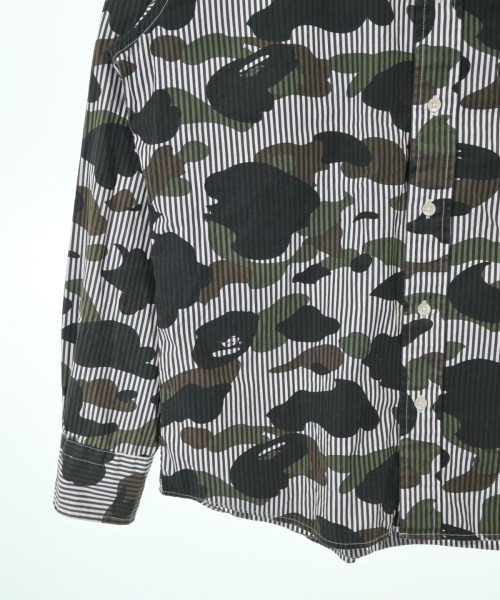 A BATHING APE（アベイシングエイプ）カジュアルシャツ 白 サイズ:L メンズ/2200643363212