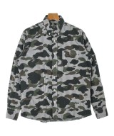 A BATHING APE（アベイシングエイプ）カジュアルシャツ 白 サイズ:L メンズ/2200643363212