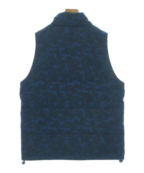 A BATHING APE（アベイシングエイプ）ダウンジャケット/ダウンベスト 青 サイズ:L メンズ/2200643382022