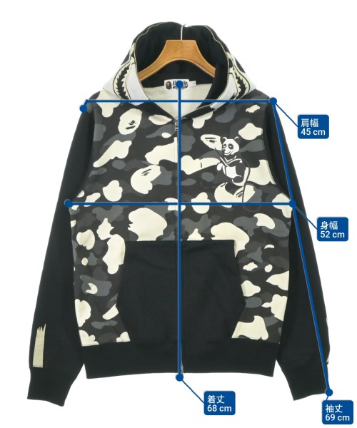 A BATHING APE（アベイシングエイプ）パーカー 黒 サイズ:L メンズ/2200643756151