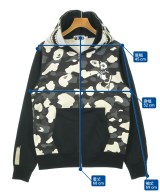 A BATHING APE（アベイシングエイプ）パーカー 黒 サイズ:L メンズ/2200643756151