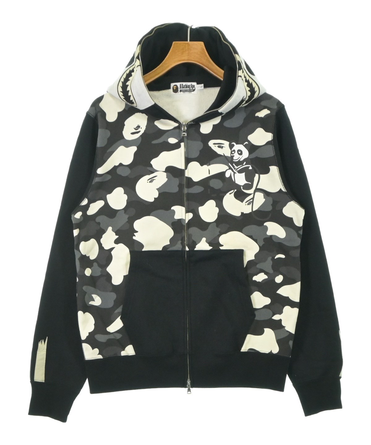 A BATHING APE（アベイシングエイプ）パーカー 黒 サイズ:L メンズ