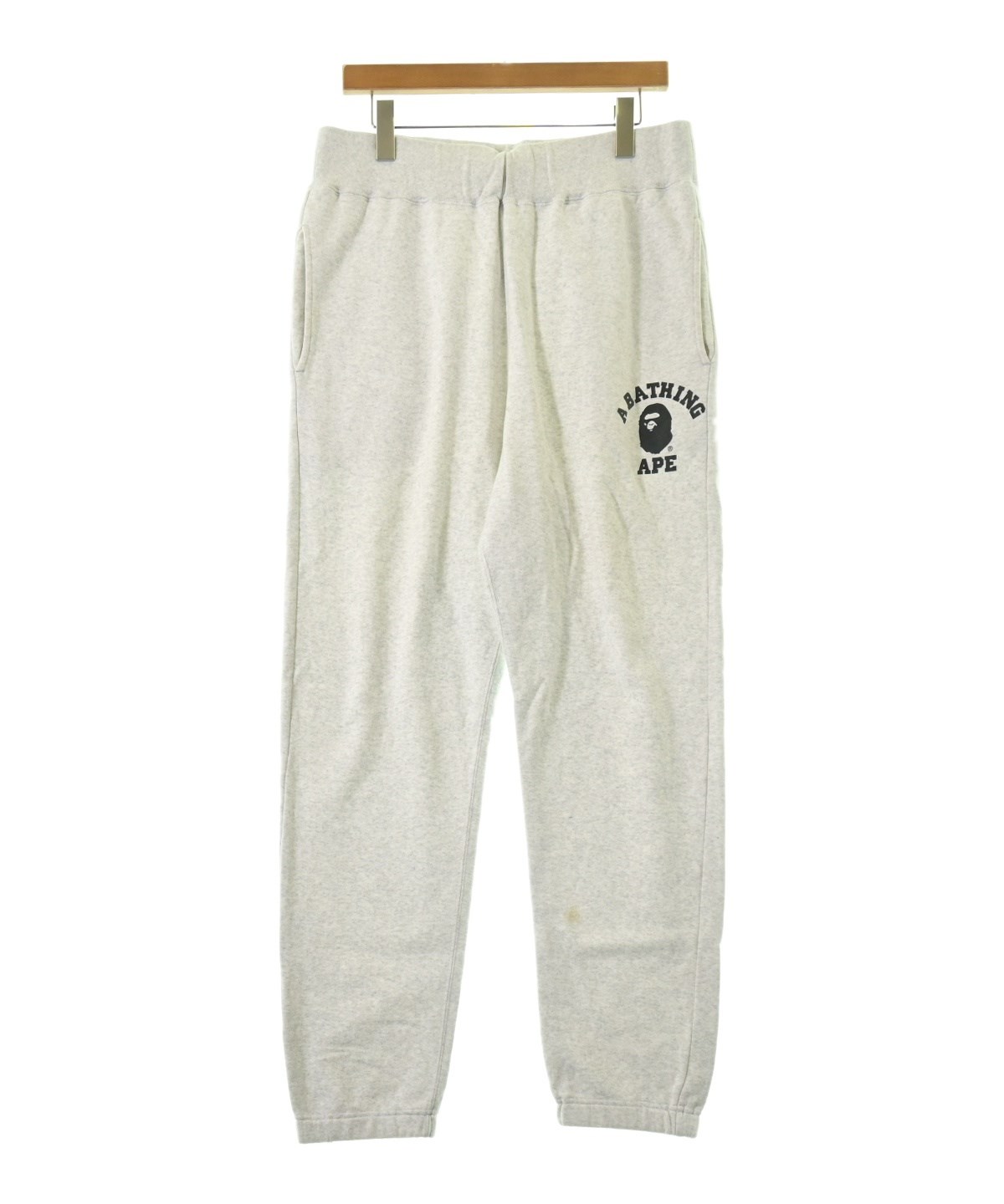 A Bathing Ape ブラック スウェットパンツ L 個性的】A BATHING APEアベイシングエイプ スウェットパンツ