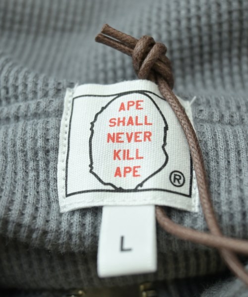 A BATHING APE（アベイシングエイプ）パーカー グレー サイズ:L メンズ/2200529161017