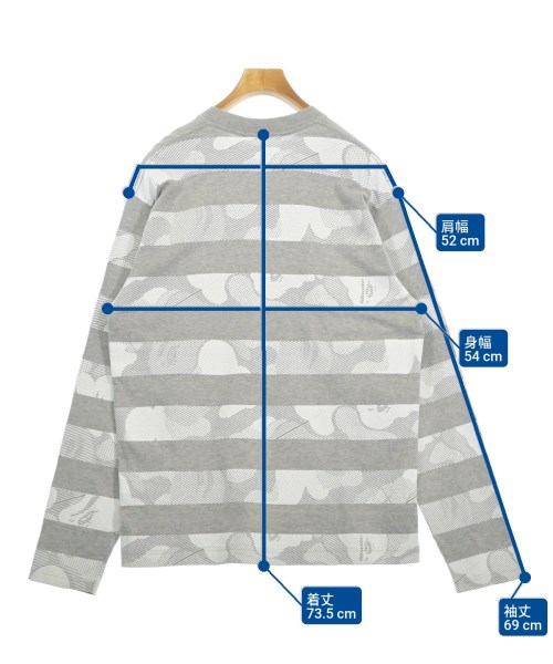 A BATHING APE（アベイシングエイプ）Tシャツ・カットソー グレー サイズ:L メンズ/2200532467069