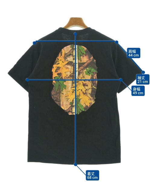 A BATHING APE（アベイシングエイプ）Tシャツ・カットソー 黒 サイズ:M メンズ/2200623321645