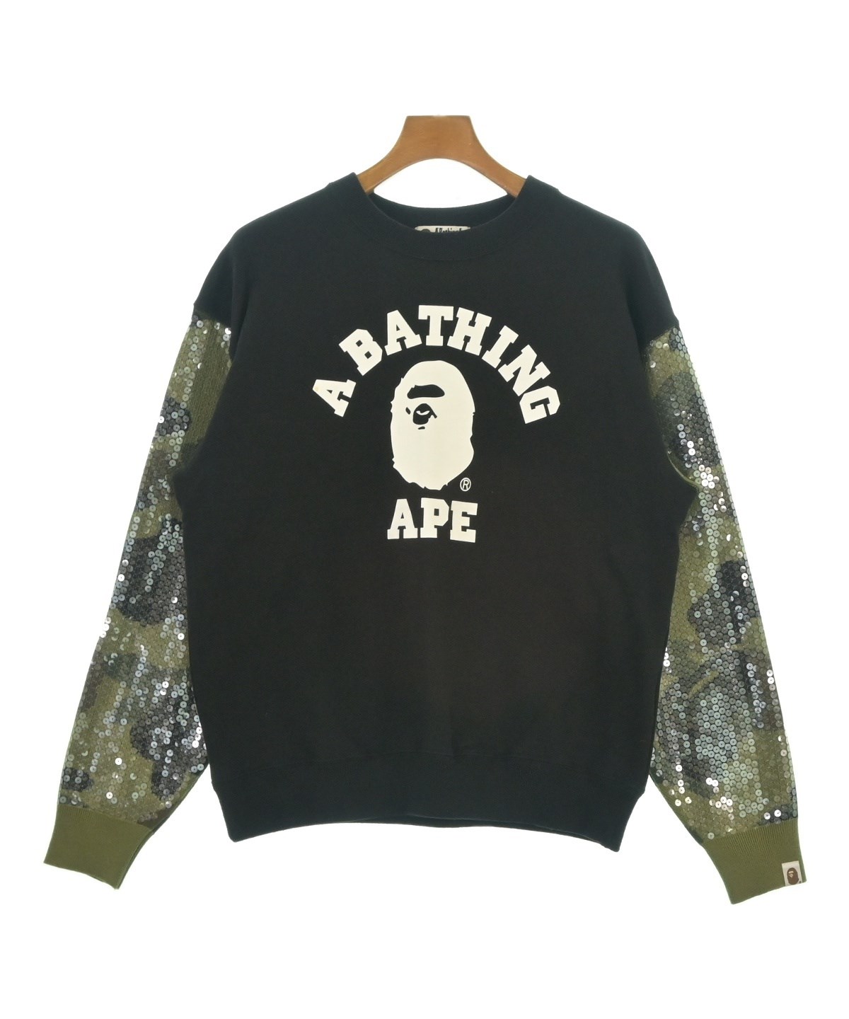 A BATHING APE（アベイシングエイプ）スウェット 黒 サイズ:F メンズ