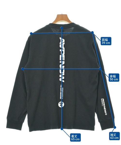 AAPE BY A BATHING APE（エーエイプバイアベイシングエイプ）Tシャツ・カットソー 黒 サイズ:XL メンズ/2200628358059