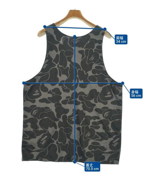 A BATHING APE（アベイシングエイプ）タンクトップ 黒 サイズ:2XL メンズ/2200618234196