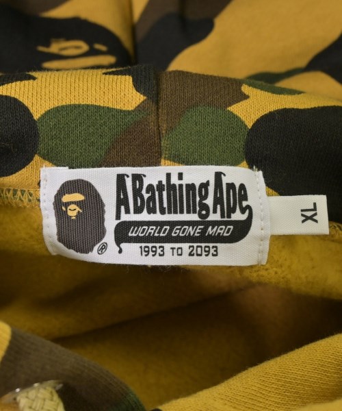 A BATHING APE（アベイシングエイプ）パーカー 黄 サイズ:XL メンズ/2200630330012